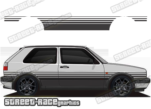 Volkswagen Golf MK1 and MK2 stickers