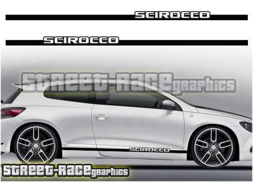 VW Scirocco racing stripes