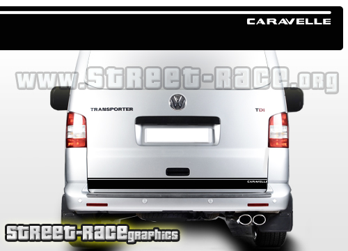 VW Transporter rear horizontal stripes