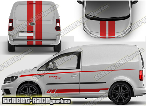 VW Caddy larger decals