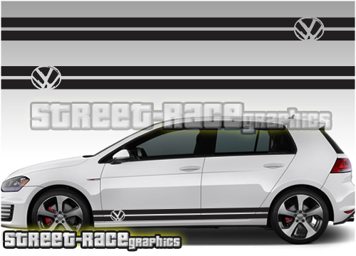 VW Polo GTI Stripe Kit Stickers decals Other colours available