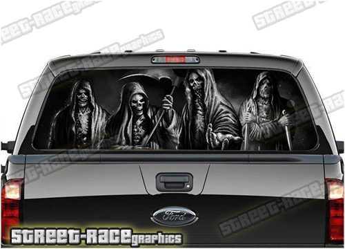 4x4 Truck perforated window graphics