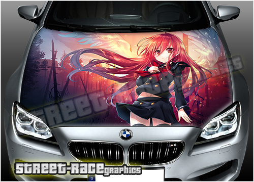 Anime Demon Girl Hood Wrap Decal Vinyl Sticker Full Color Graphic Fit –  Hell Graphics