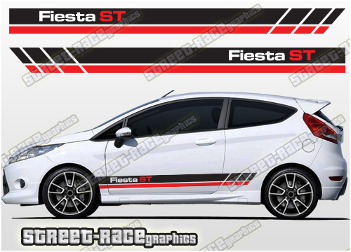 Ford Fiesta MK7 Graphics Decals Autocollants Rayures Voiture Vinyle St Zetec 1.4 1.6 RS