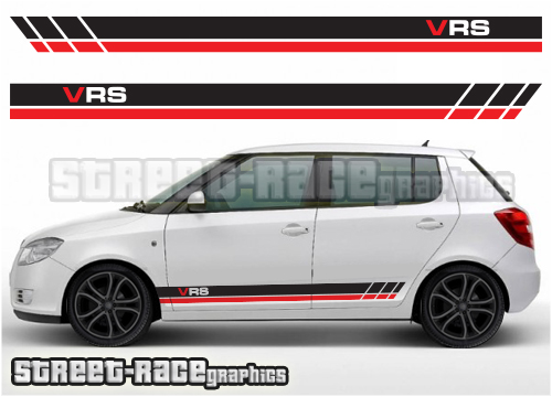 Skoda Fabia side graphics / racing stripes