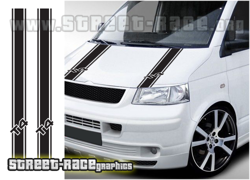 VW Transporter bonnet stripes