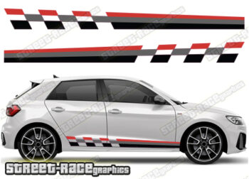 Audi A1 printed side decals