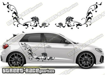 2x Vinyl Decals Graphic Stickers Audi A1 Rocker panel A1 Sport 2022