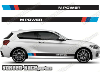 BMW M-POWER stripe stickers