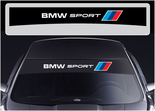 BMW M Performance Sun strip Sunstrip Kit FREE SQUEEGEE 1 2 3 4 5 series UK