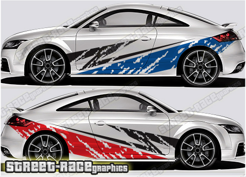 Audi TT rally decals - Street Race Graphics