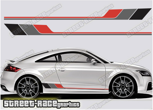 Audi TT racing stripe stickers - Street Race Graphics
