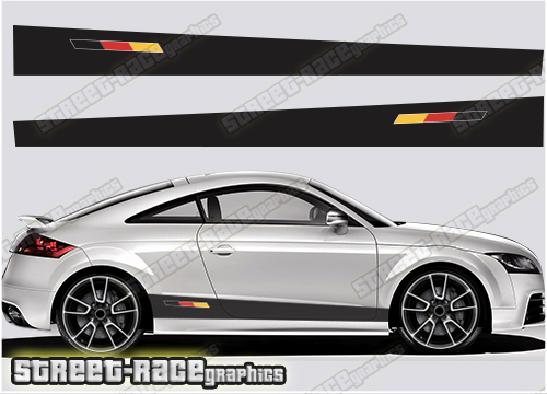Audi TT 014 Racing Stripes Graphique Stickers Autocollants Sport
