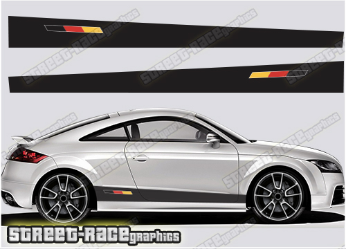 Audi TT racing stripe stickers - Street Race Graphics