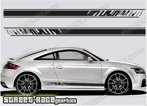 Audi TT racing stripes - Street Race Graphics