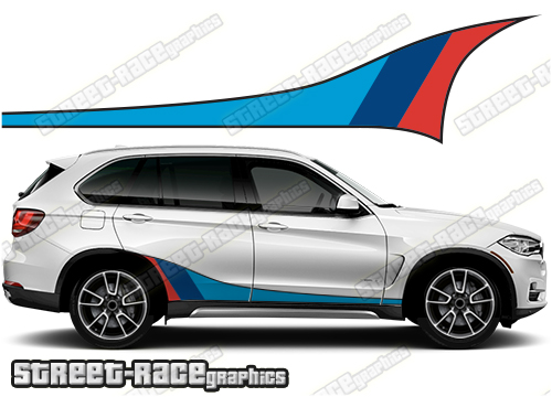 BMW X5 M-POWER stripes - Street Race Graphics