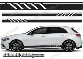 Mercedes W176 A Class AMG A45 Edition 1 Style Stripes Graphics