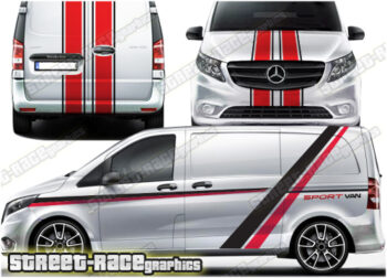 Citroen Dispatch/Jumpy Van 015 Racing Stripes Graphique Stickers Autocollants Vinyle