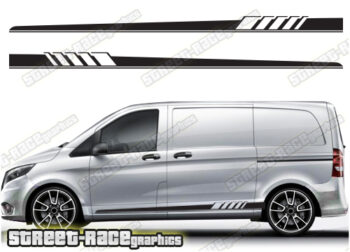 Mercedes Vito racing stripes