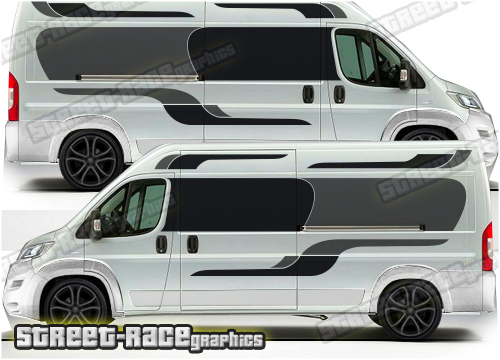 Ducato - Relay - Boxer camper van stickers - Street Race Graphics