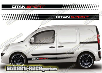 Mercedes Citan racing stripes