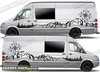 VW Crafter MK1 camper van graphics 138 - MOUNTAIN EDITION