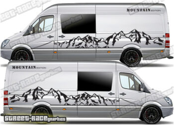 VW Crafter MK1 camper van graphics 157 - MOUNTAIN EDITION