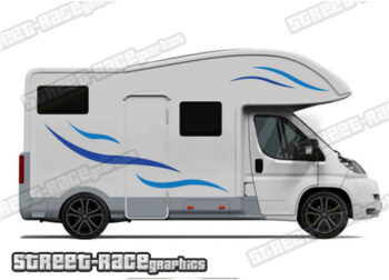 Motorhome Graphics Sticker Set – Camper Van Caravan Decals, Fits Ducato Swift 01, UK Made