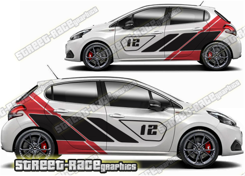 Stickers set for Peugeot 208 GTI RALLY –