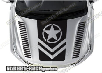 Mitsubishi 4x4 bonnet / hood graphics