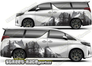 Toyota Alphard Campervan graphics