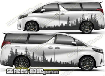 Toyota Alphard Campervan graphics