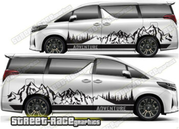 Toyota Alphard Campervan graphics