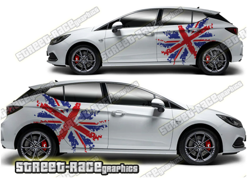 Vauxhall / Opel Astra large graphics 025 - UNION JACK