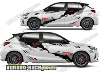 Vauxhall / Opel Corsa graphics (large rally style)