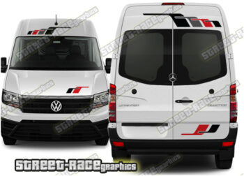 Mercedes Sprinter Campervan front & rear decals