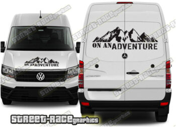 VW Crafter Campervan front & rear graphics