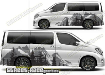 Nissan Elgrand Campervan graphics