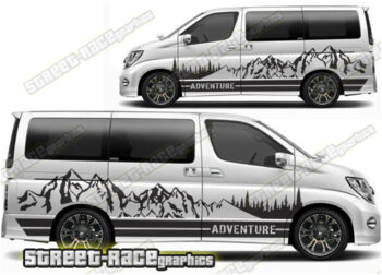 Nissan Elgrand Campervan graphics