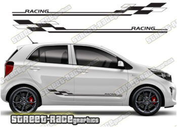 Kia Picanto racing stripes