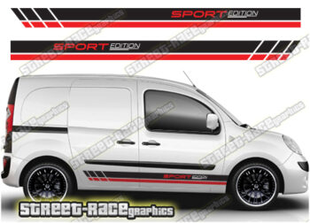 Peugeot Partner racing stripes