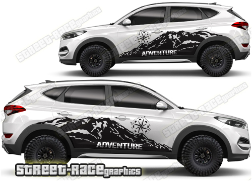 Hyundai Kona 017 - Mountain adventure overland - Street Race Graphics
