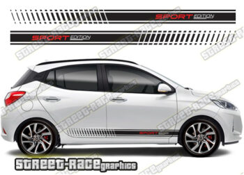 Hyundai Grand i10 racing stripes