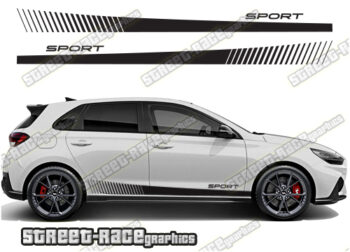 Hyundai i30 racing stripes