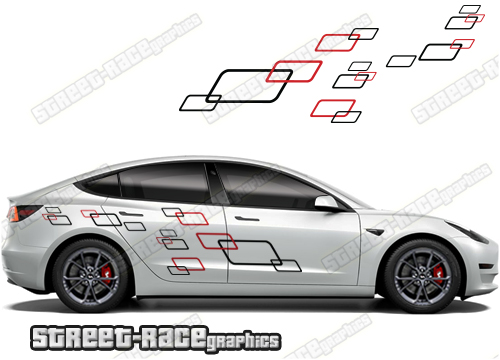 Tesla Model III Edition - 2 Colors - Decals Sticker Kit - You Can