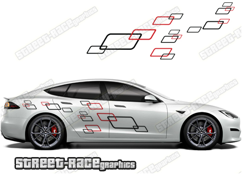 Tesla Model S stickers 033