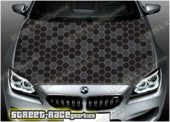 Honeycomb bonnet / hood wraps