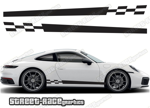 Porsche 911 racing stripes 001 - Street Race Graphics