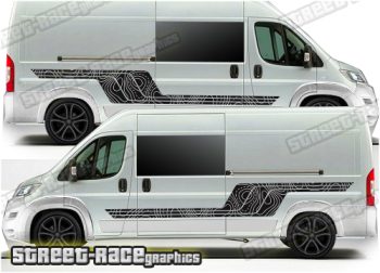 Ducato - Relay - Boxer camper van graphics 212 - Topographic contours
