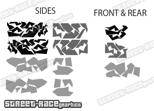Ducato - Relay - Boxer camper van graphics 225 - DISRUPTION CAMOUFLAGE - Image 2